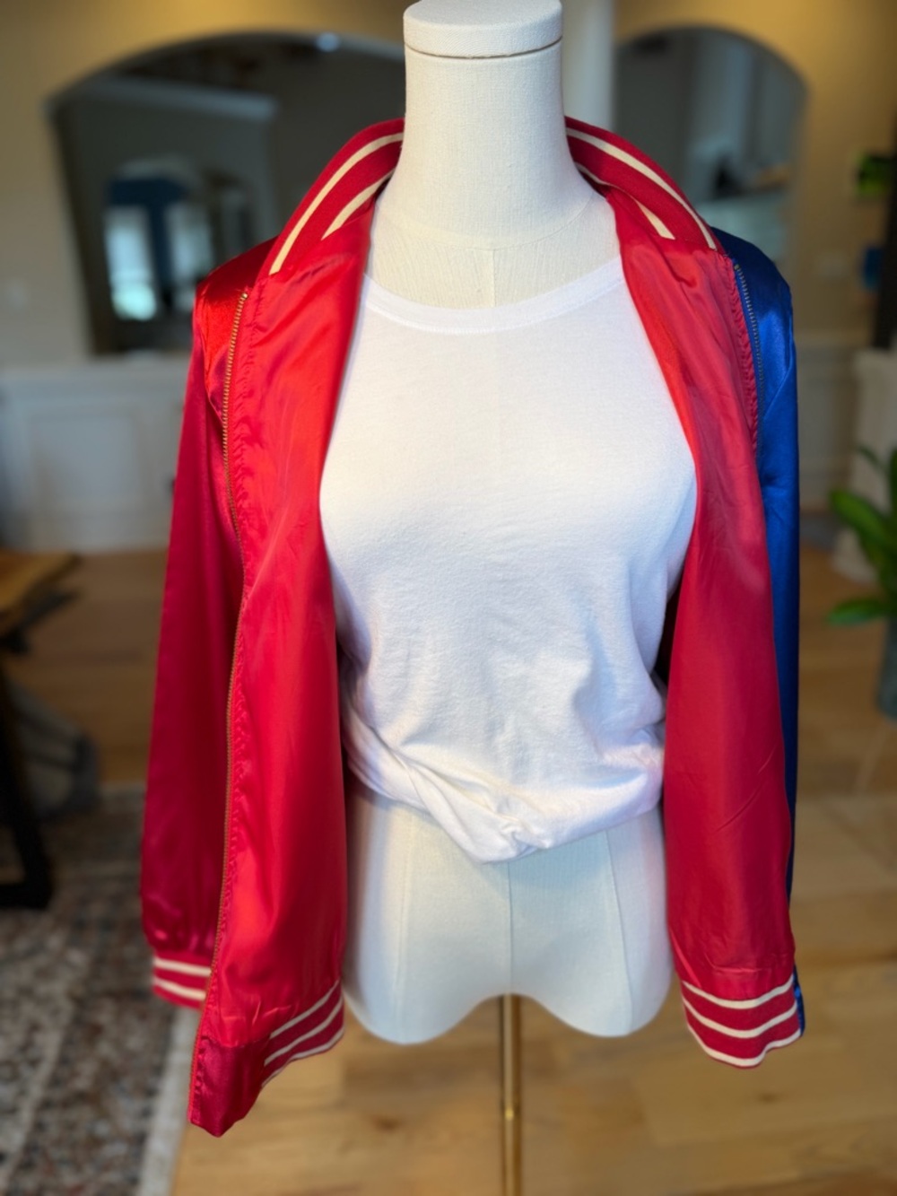 DC Comics Suicide Squad Streetwear 2010s Harley Quinn Joker Jacket M (VGUC) - Picture 10 of 14